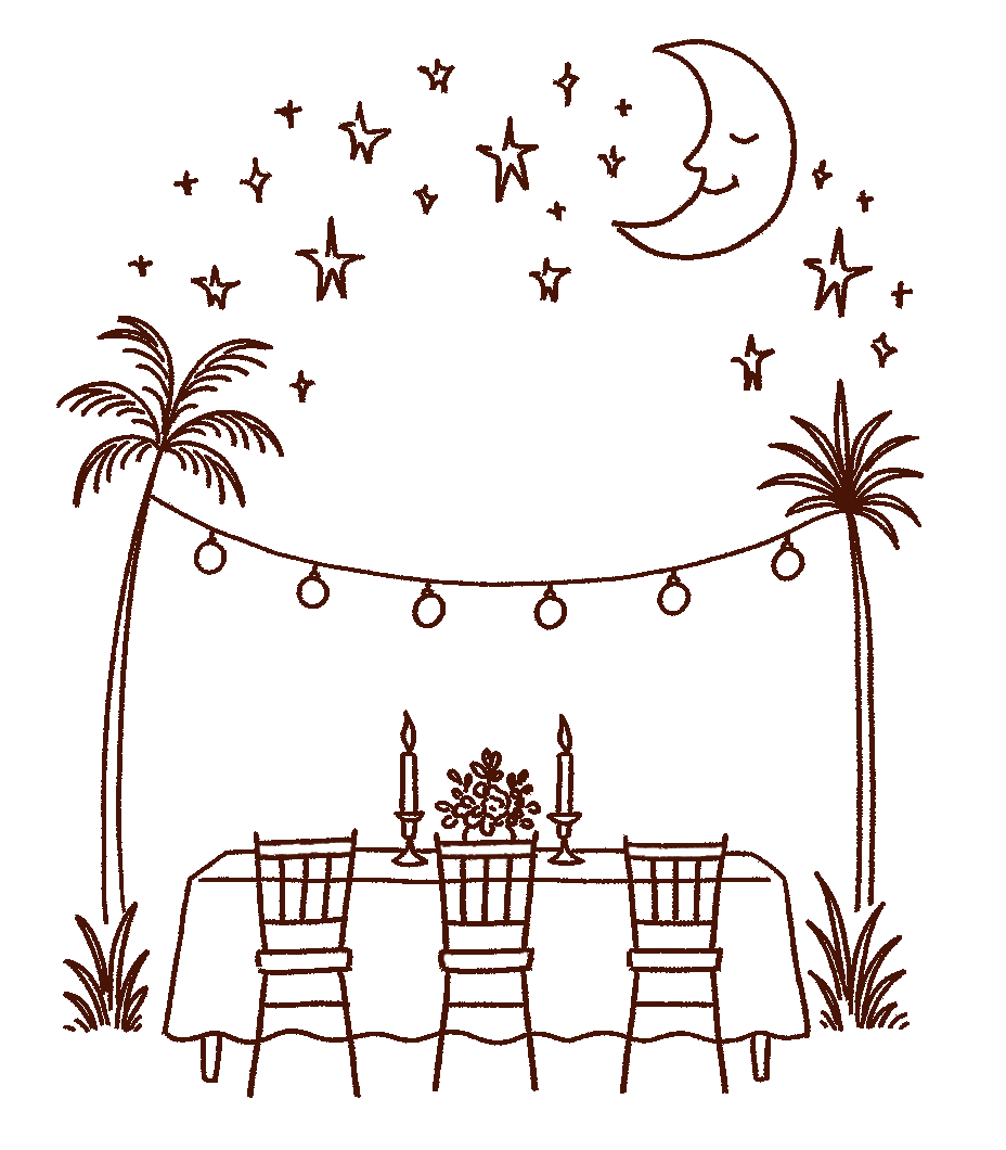 picture of a banquet under the stars